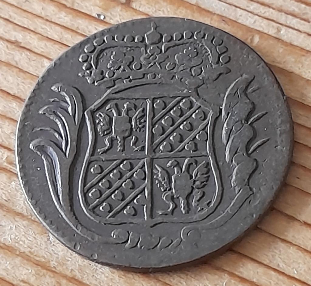 duit Groningen 1771 (lot 3) grote letters zeer fraai, Postzegels en Munten, Ophalen of Verzenden, Vóór koninkrijk, Overige waardes