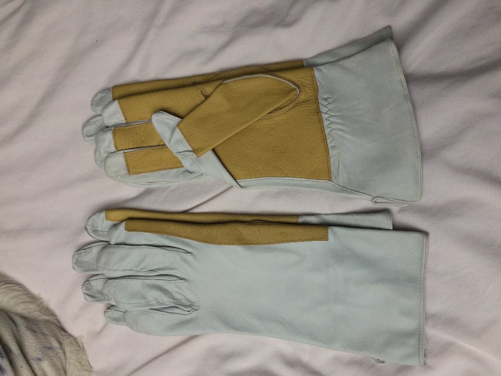 Leren handschoenen maat 9., Motoren, Ophalen of Verzenden, Tweedehands, Handschoenen