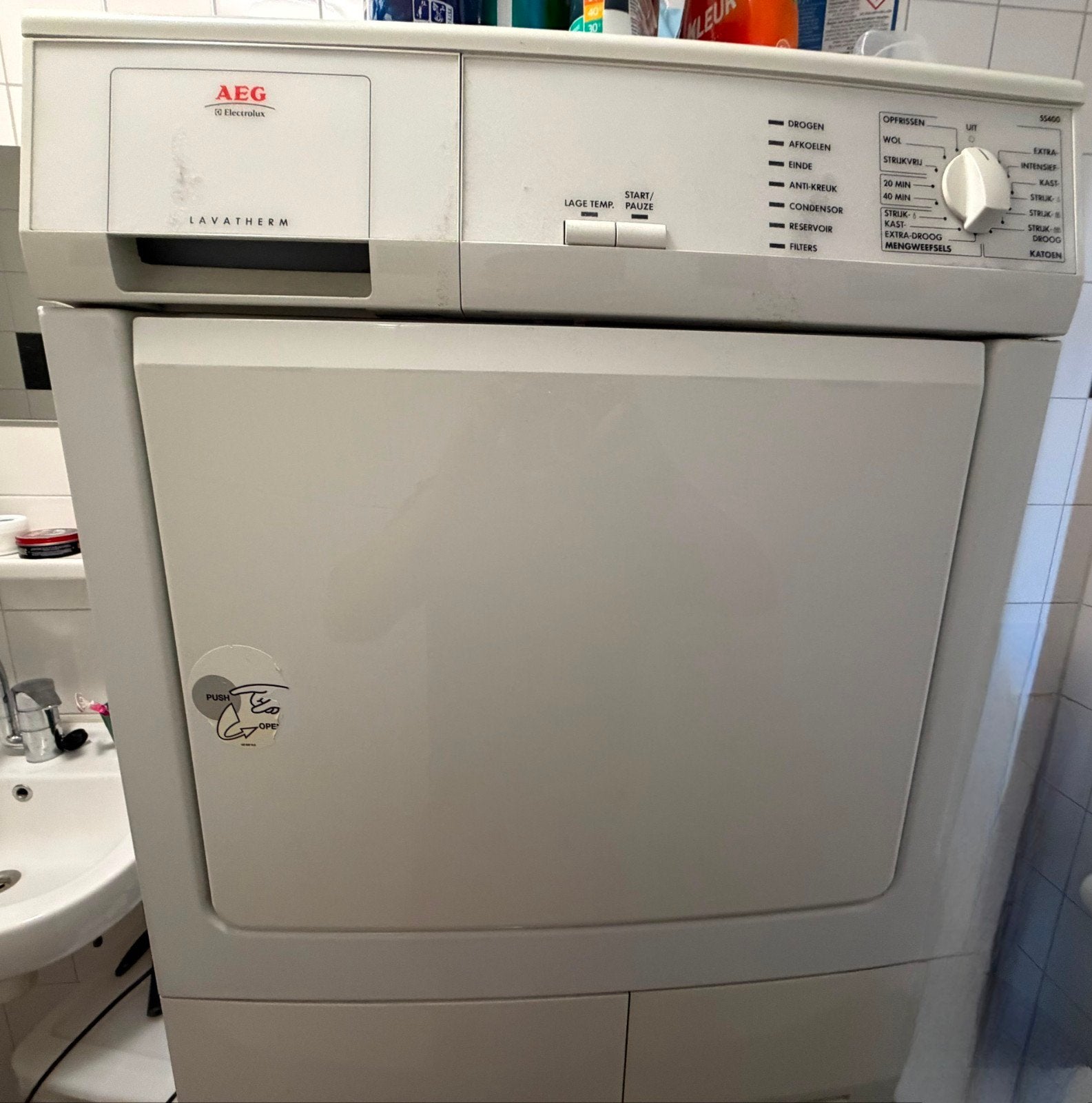 AEG Lavatherm droger - Goede staat, minimaal gebruikt, Ophalen, 6 tot 8 kg, Gebruikt, Voorlader