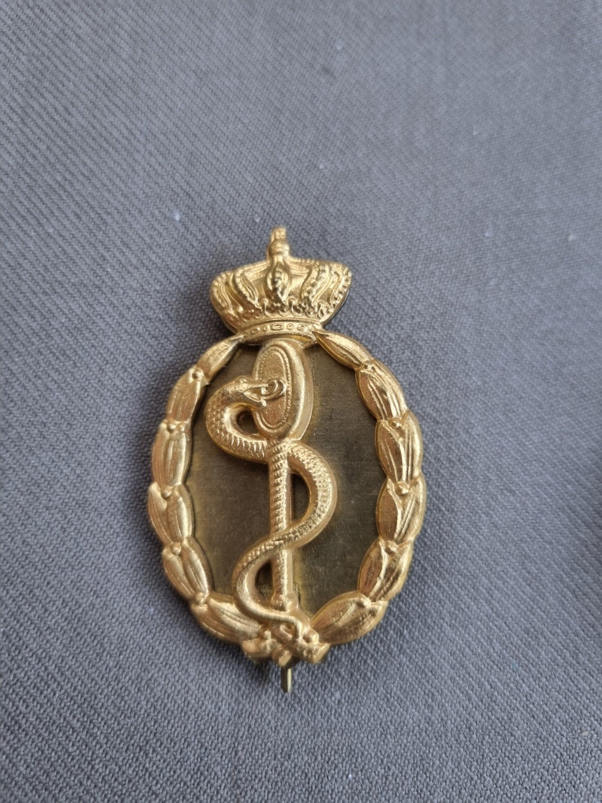 oude Dt brevet militair Arts (kleine spiegel en splitpen), Ophalen of Verzenden, Landmacht, Nederland, Embleem of Badge