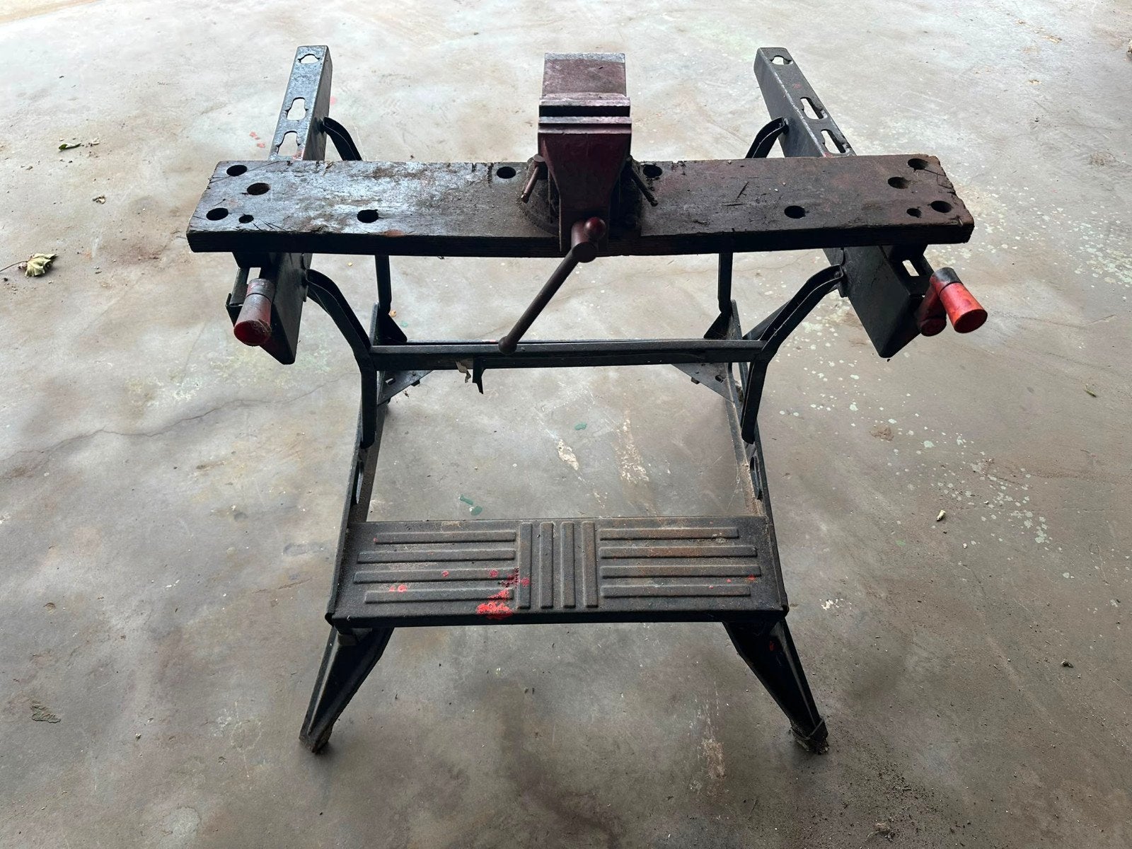 Workmate met bankschroef, Ophalen of Verzenden, Gebruikt, Minder dan 70 cm, Bankschroef