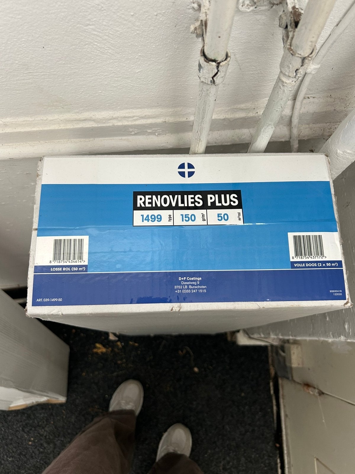 Renovlies behang en lijm, Ophalen, Zo goed als nieuw
