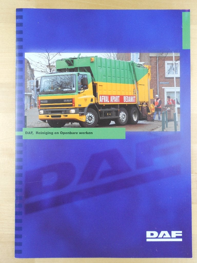 DAF Gemeentereiniging Brochure 2000 CF 85 75 65 55 45, Ophalen of Verzenden, Zo goed als nieuw, Overige merken, DAF