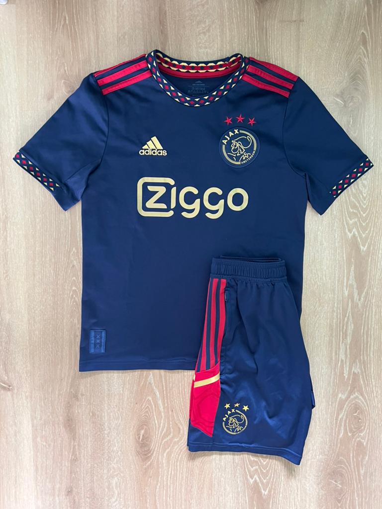 Ajax uittenue Adidas 22/23 maat 164/XS, Kleding | Heren, Blauw, Ophalen of Verzenden, Maat 46 (S) of kleiner, Adidas