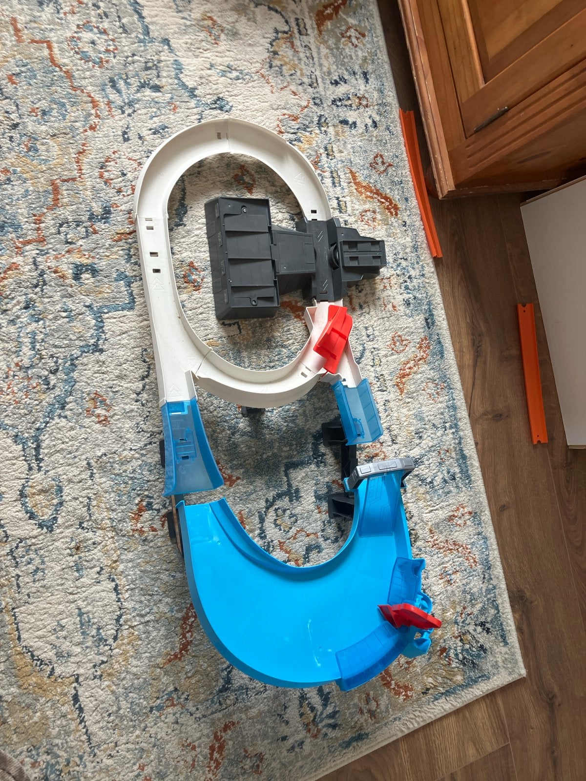 Hot Wheels racebaan - Gebruikt maar prima voor volgende rond, Ophalen of Verzenden, Hot Wheels, Elektrisch, Racebaan