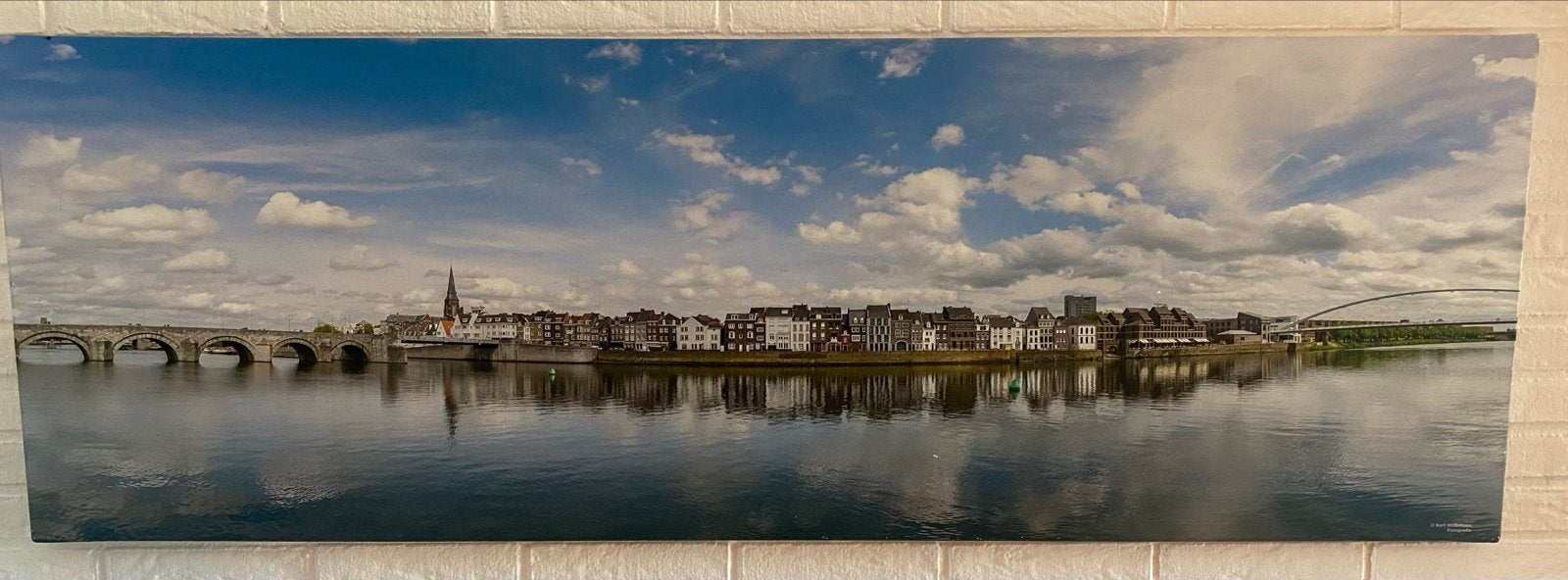Panoramafoto Maastricht van Bart Willemsen Fotografie, Ophalen, 125 cm of meer, Zo goed als nieuw, Foto of Poster