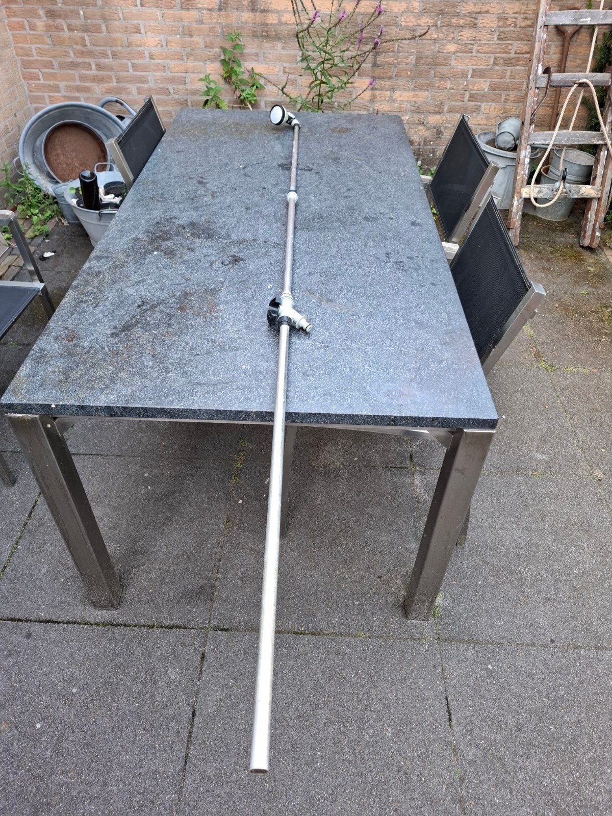 buitendouche voor tuin.  of watergeven op lastige plekken., Tuin en Terras, Ophalen of Verzenden, Gebruikt, Handsproeier