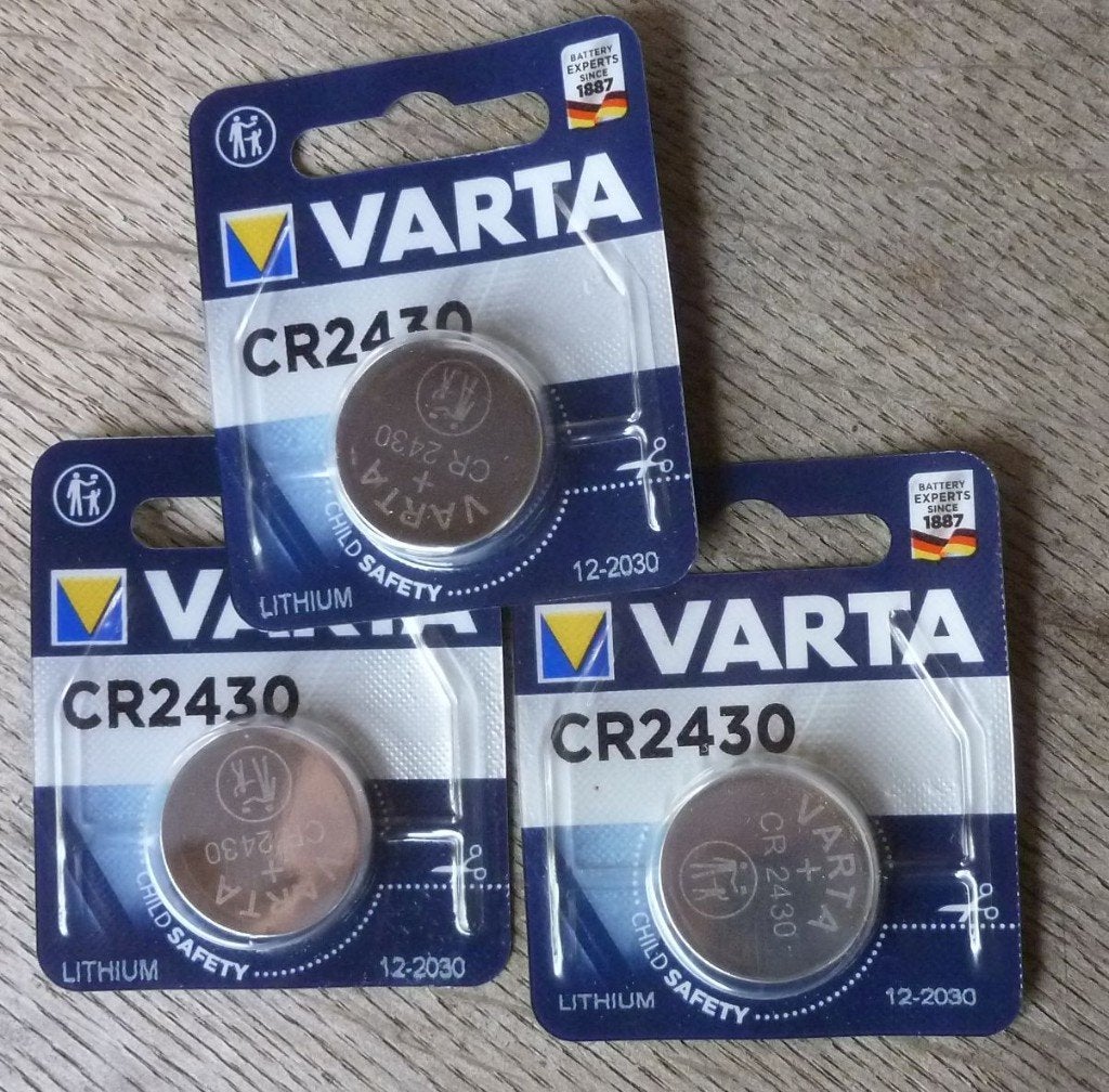 3x  Varta batterijen CR2430   ingesealed, Ophalen of Verzenden, Nieuw