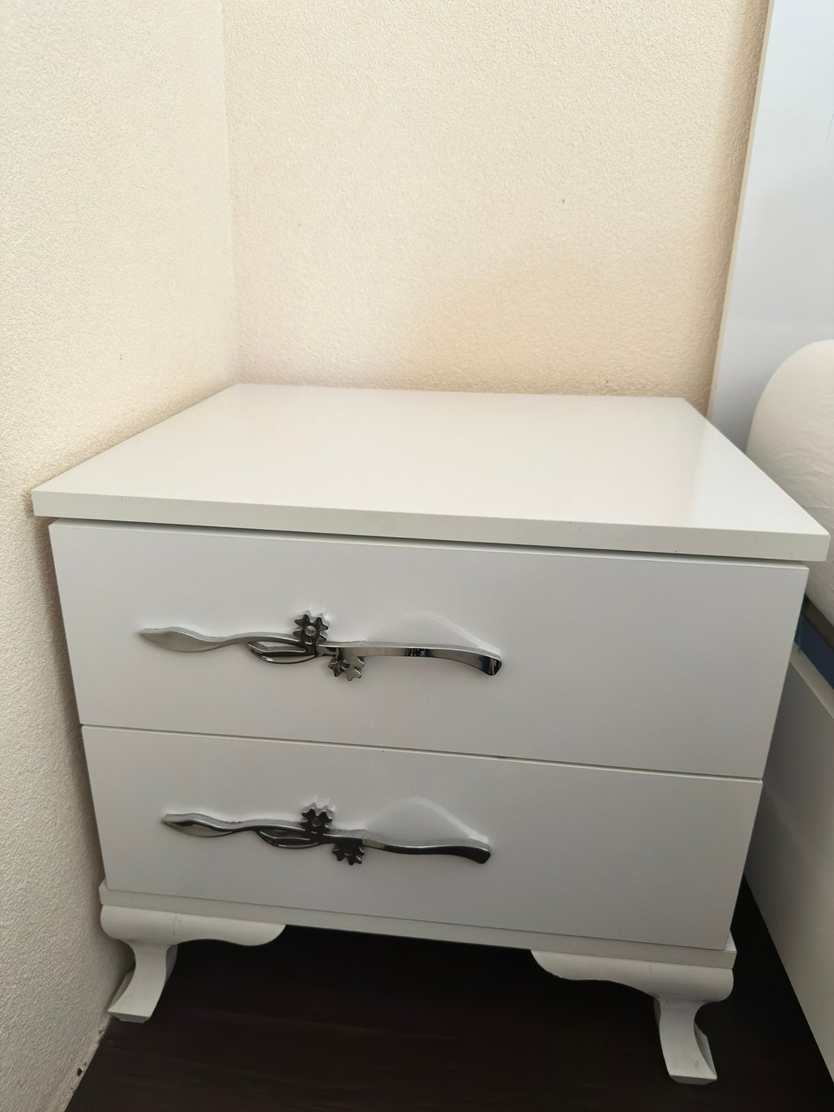 wit nachtkastje, Ophalen, 50 tot 70 cm, 90 tot 105 cm, 100 cm of meer