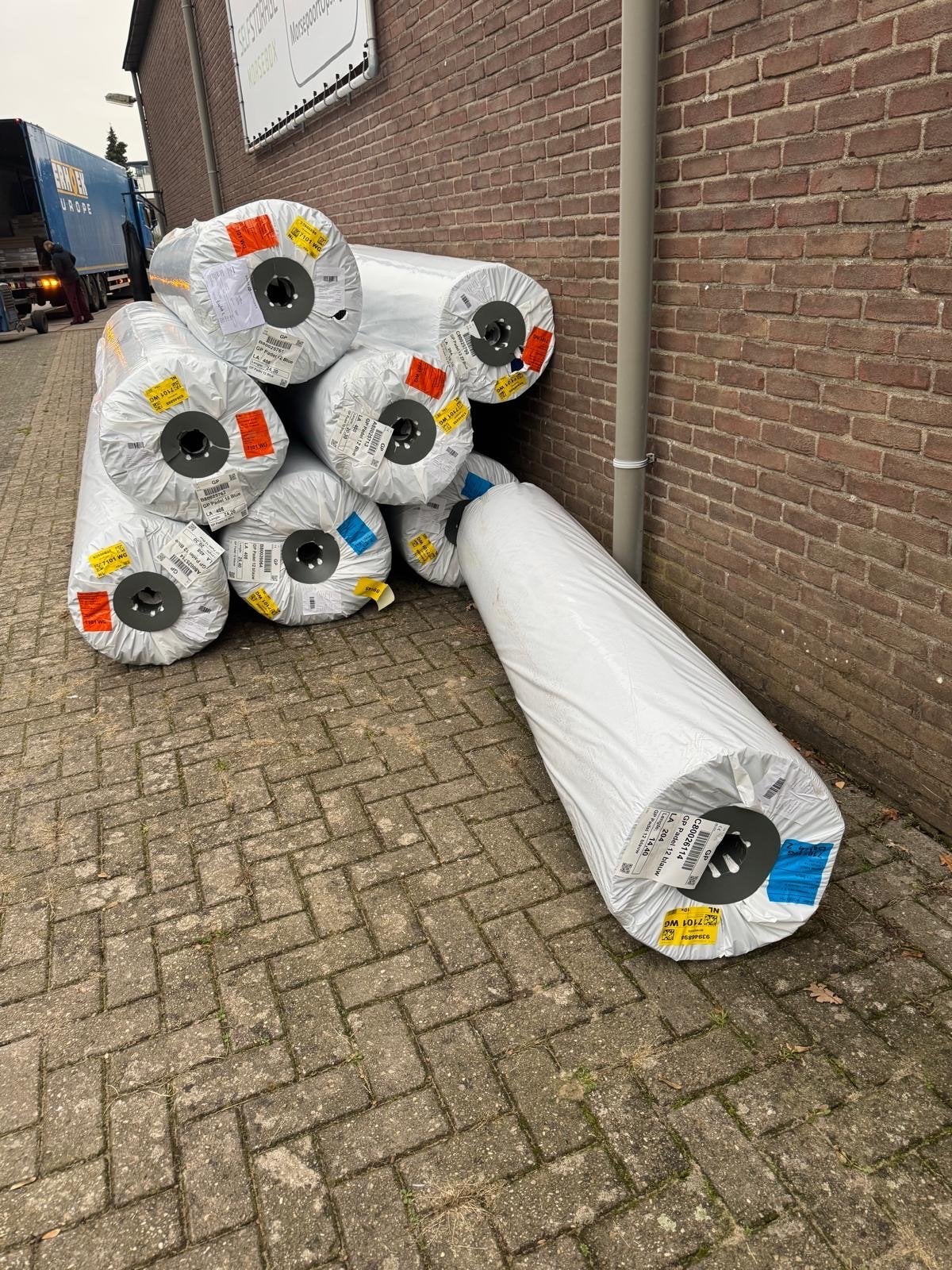Foto 2 van Kunstgras voo Padelbaan- Blauw - Nieuw
