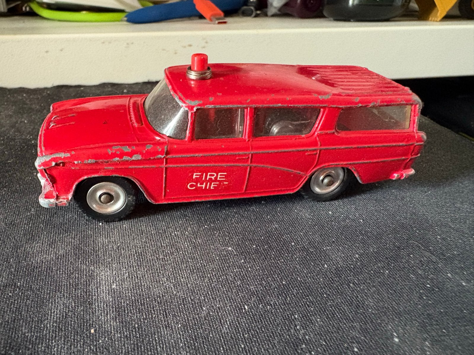 Vintage Dinky Toys Nash Rambler Fire Chief Brandweerauto, Ophalen of Verzenden, Gebruikt