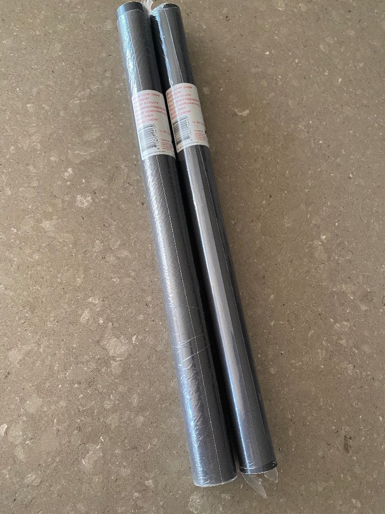 Kaftpapier zwart 2 rollen, Ophalen of Verzenden, Nieuw