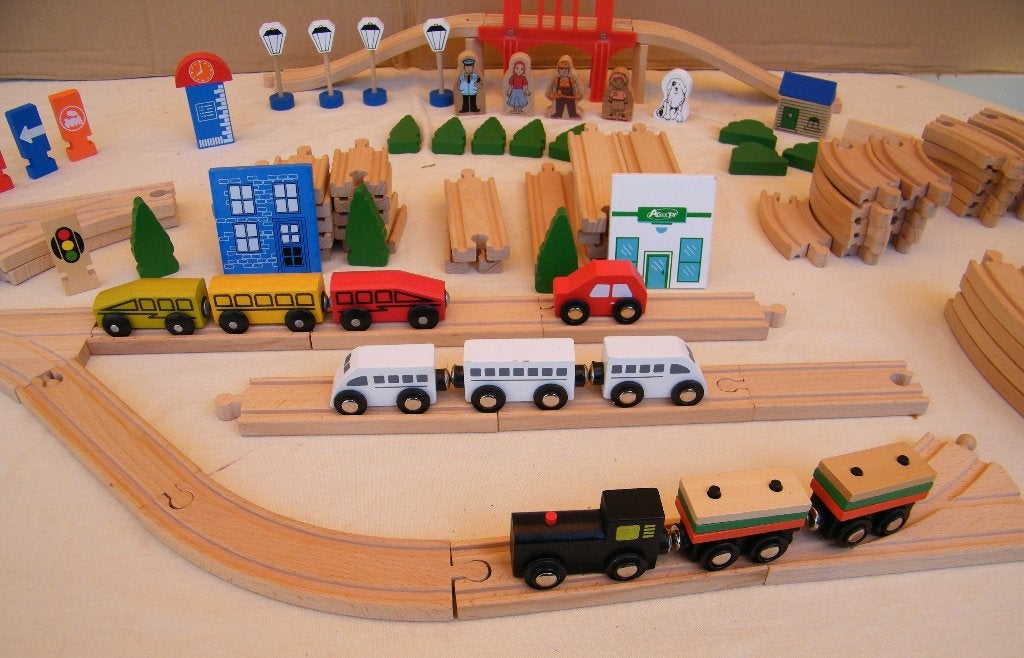 Houten speelbaan (Sinterklaas tip), Kinderen en Baby's, Ophalen, Nieuw