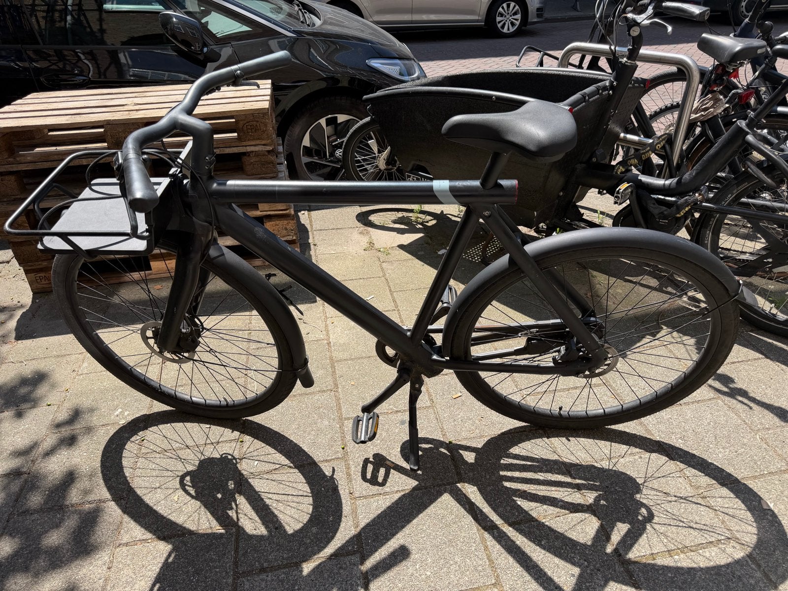 Vanmoof S3 met rekje, Fietsen en Brommers, Elektrische fietsen, Ophalen, Gebruikt, Vanmoof