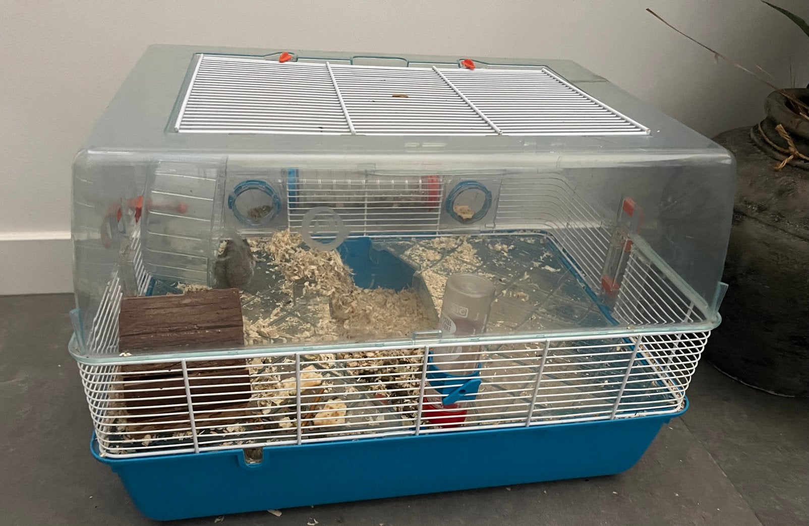 Grote hamsterkooi met 2 lagen hamster ,huisje + drinkfles, Dieren en Toebehoren, Knaagdieren en Konijnen | Hokken en Kooien, Kooi