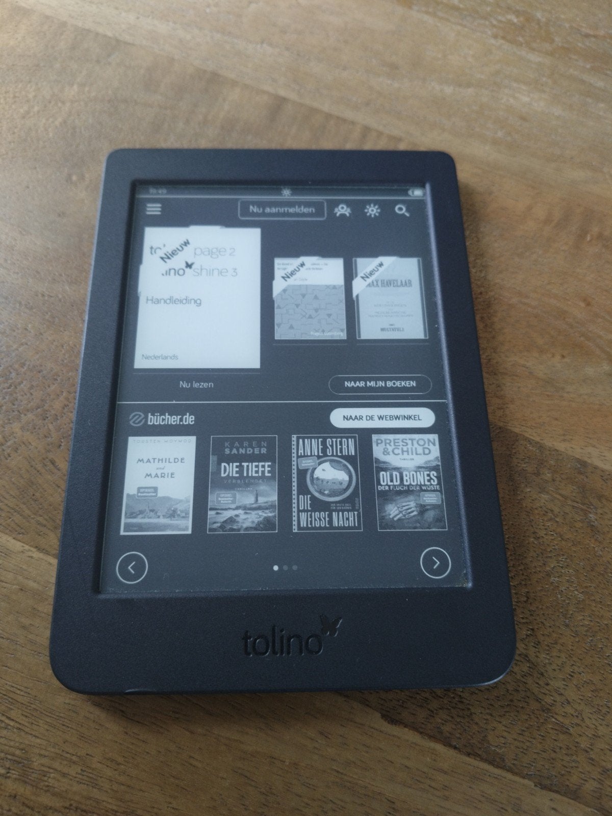 Tolino Page 2 E-reader - 8GB - Micro USB Opladen, Computers en Software, E-readers, Zo goed als nieuw, 6 inch of minder, 8 GB
