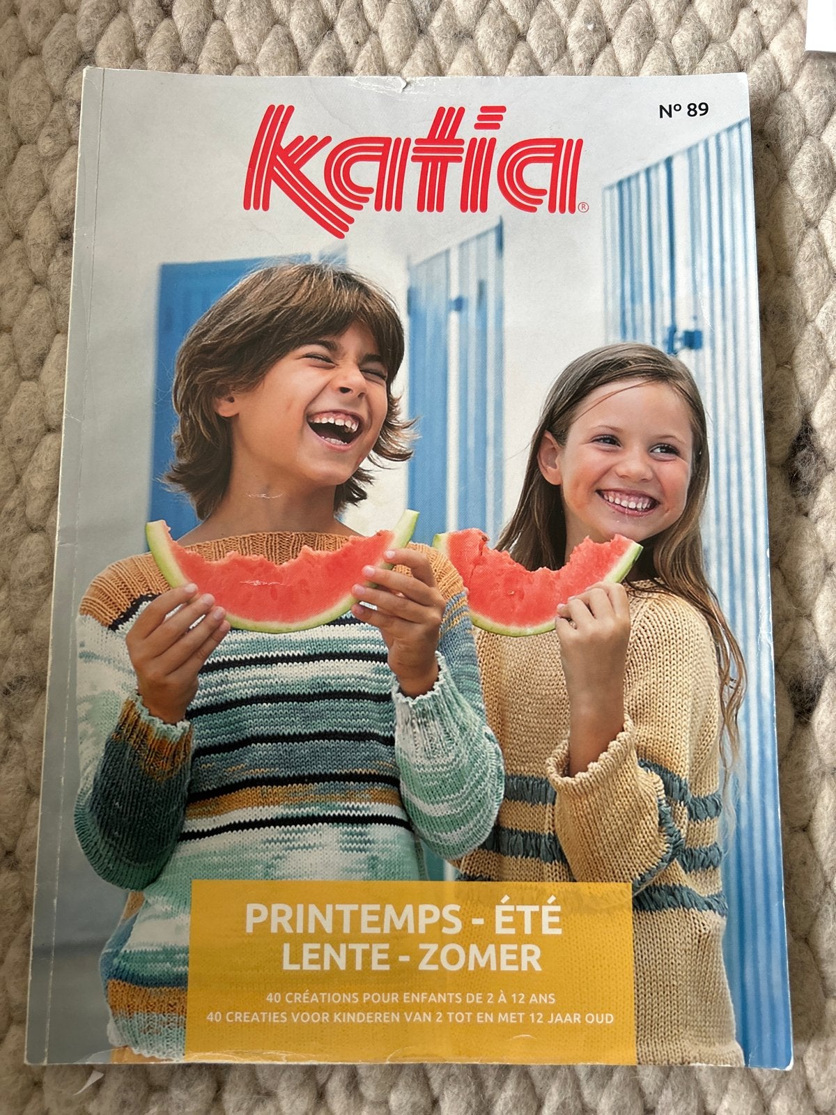 Katia Lente-Zomer Patroonboek N 89 - Kinderkleding, Ophalen of Verzenden, Gebruikt, Breien of Haken, Patroon of Boek