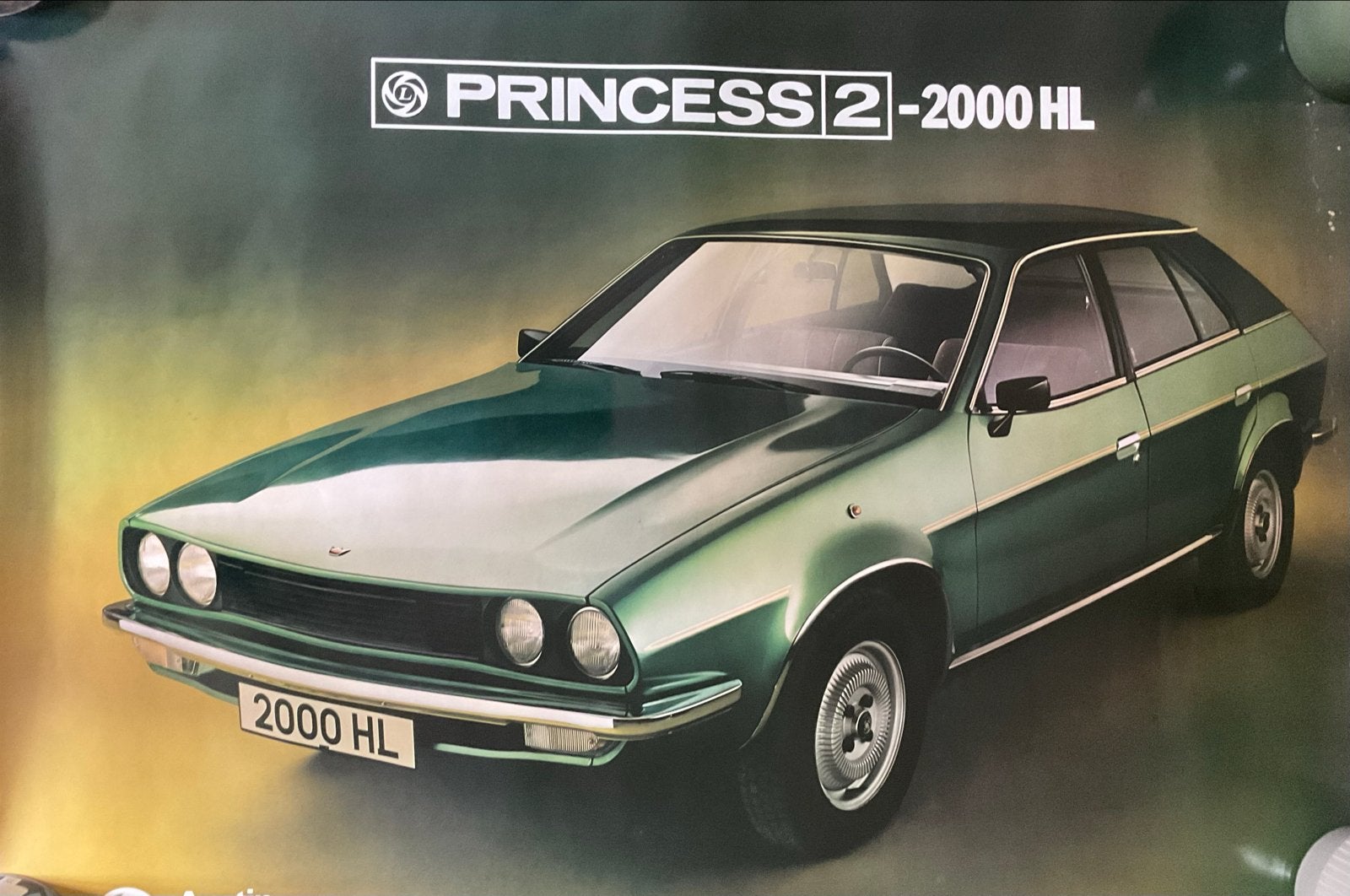 Vintage Poster Princess 2 - 2000 HL Auto Reclame, Verzamelen, Gebruikt, Rechthoekig Liggend, Ophalen of Verzenden, A1 t/m A3