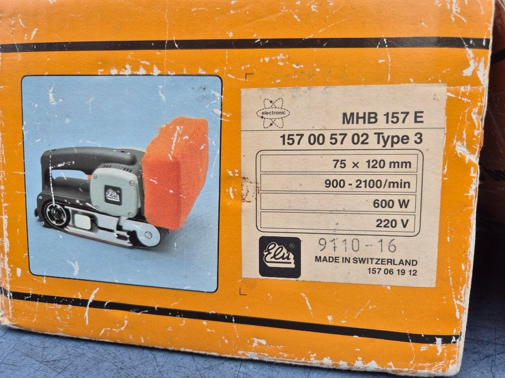 Bandschuurmachine Elu MHB 157E, Doe-het-zelf en Verbouw, Gereedschap | Schuurmachines, Ophalen, Gebruikt, 600 tot 1200 watt, Bandschuurmachine