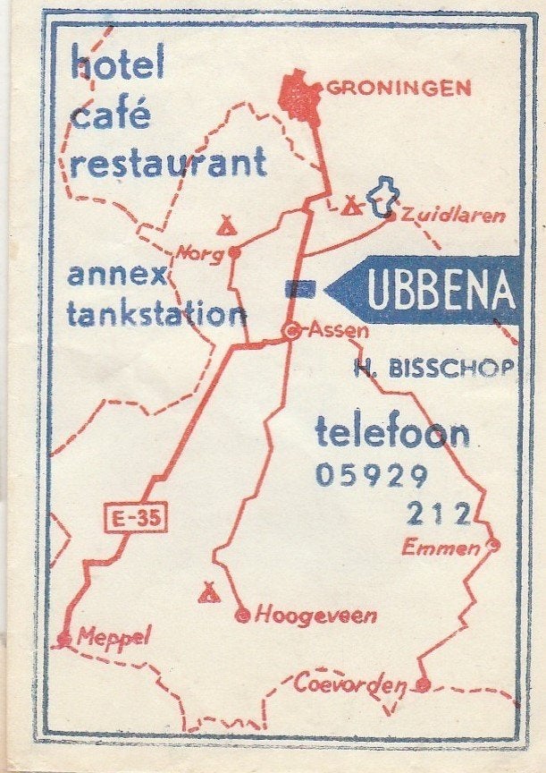 H Bisschop Ubbena - tankstation Zuidlaren Norg Groningen, Ophalen of Verzenden