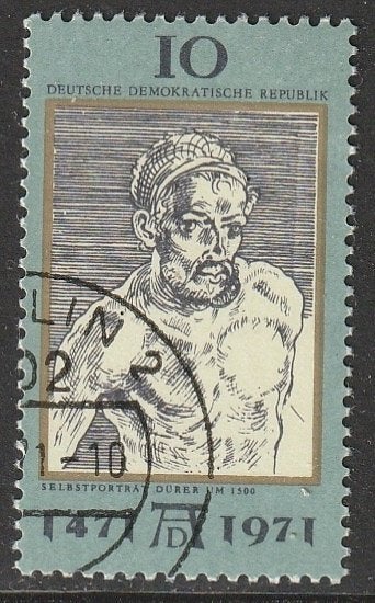DDR 1971 1672 Dürer zelfportret, Gest, Ophalen of Verzenden, DDR, Gestempeld