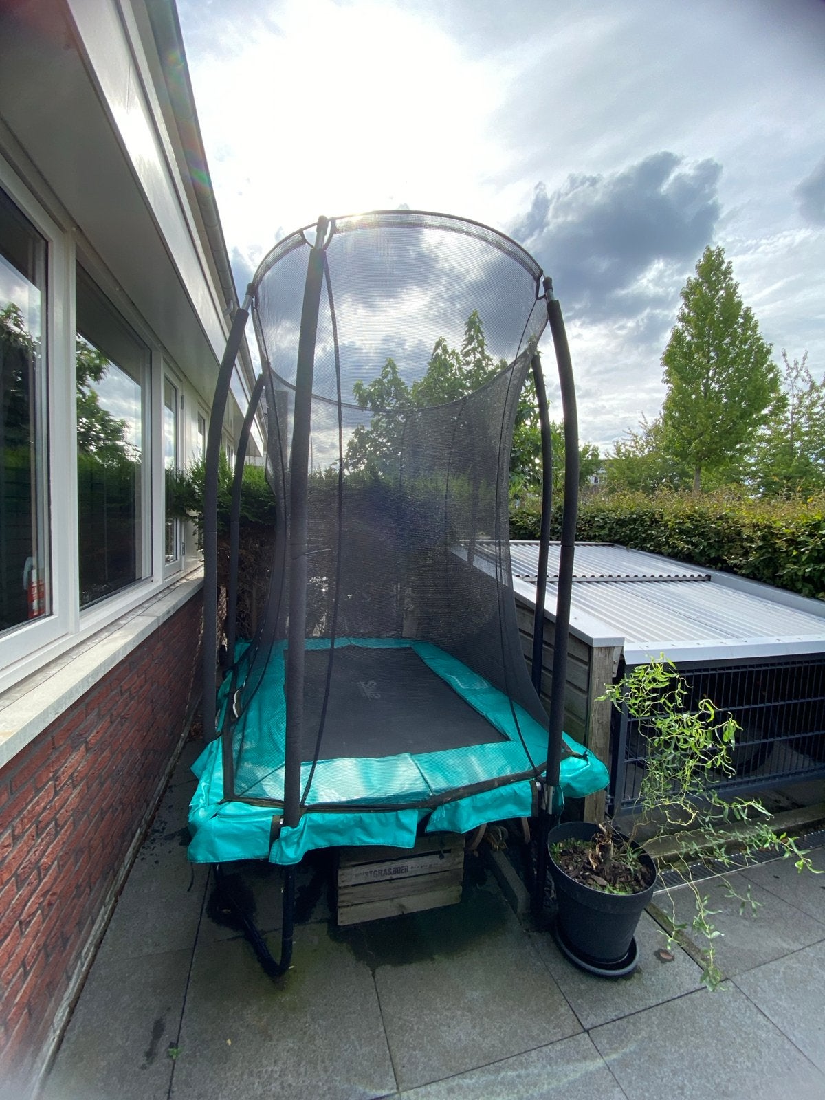 Salita Trampoline Rechthoekig 210x160x246 cm, Ophalen, Gebruikt