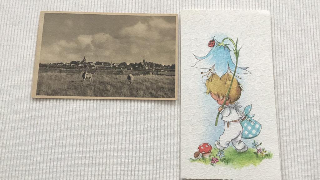Texel anzicht + geboorte kaart, Ophalen of Verzenden, 1970 tot 1980, Geboortekaartje