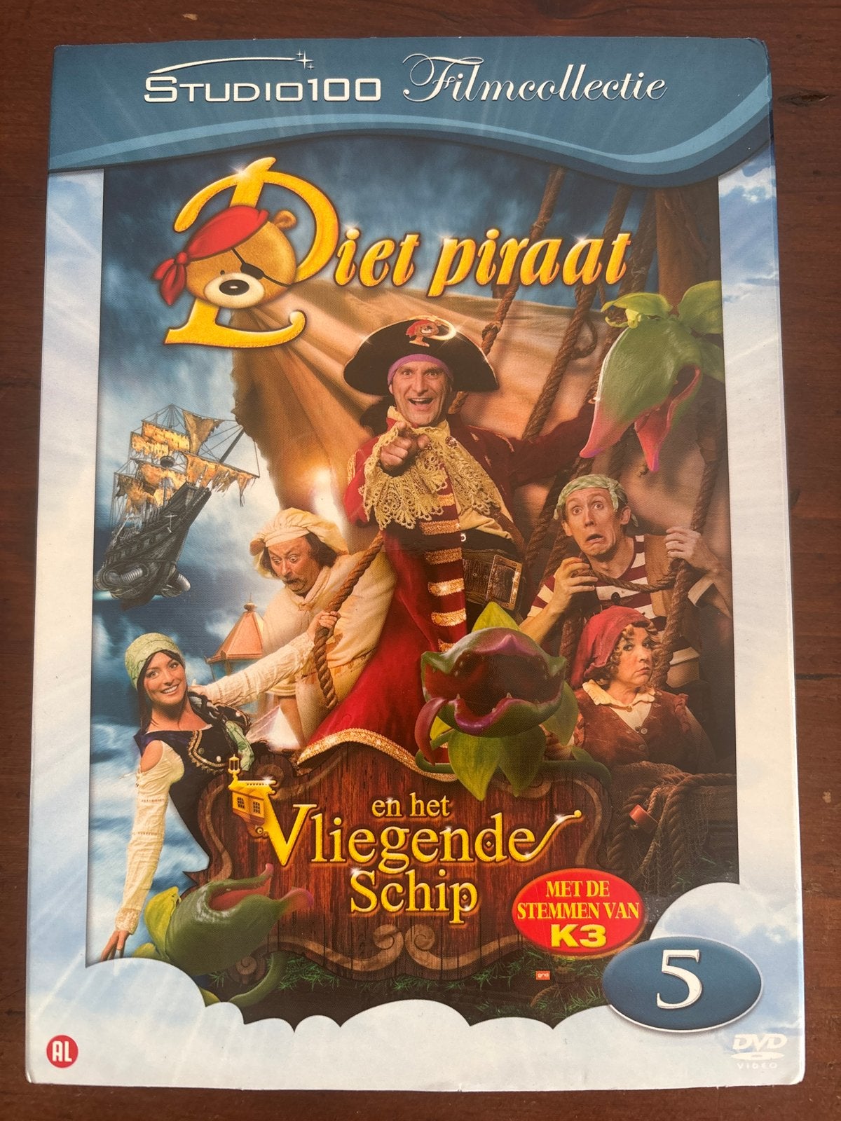 Piet Piraat en het Vliegende Schip DVD - Studio 100 Filmcoll, Avontuur, Verzenden, Alle leeftijden, Zo goed als nieuw