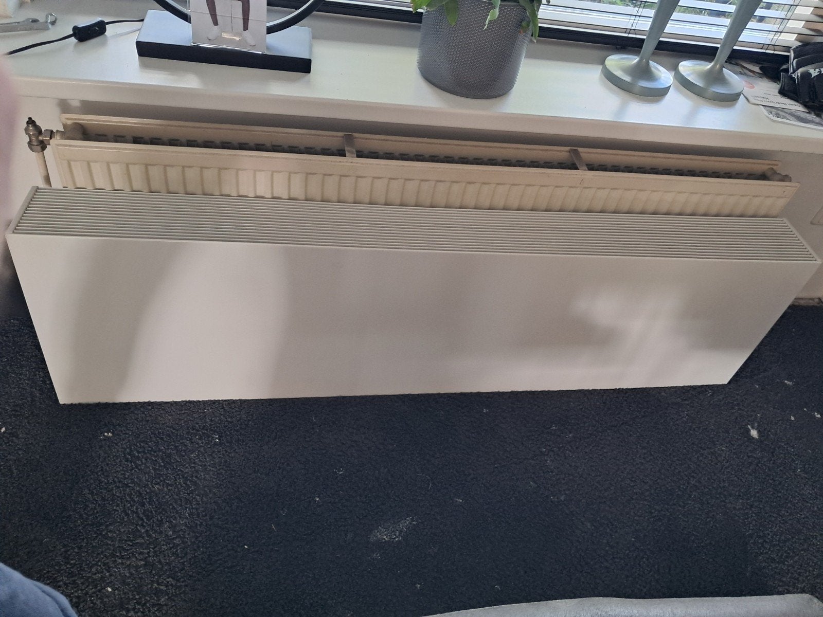Sentimo radiator bekleding 0,45x1650x159mm RAL 9016, Doe-het-zelf en Verbouw, Ophalen, 30 tot 80 cm, Radiator, 150 cm of meer