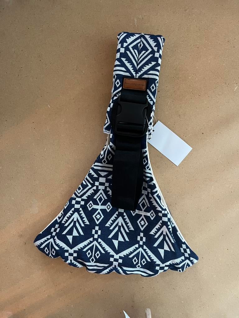 (Nieuw) heupdrager / draagzak blauw-wit patroon, Kinderen en Baby's, Babydragers en Draagdoeken, Ophalen of Verzenden, Nieuw, Zij