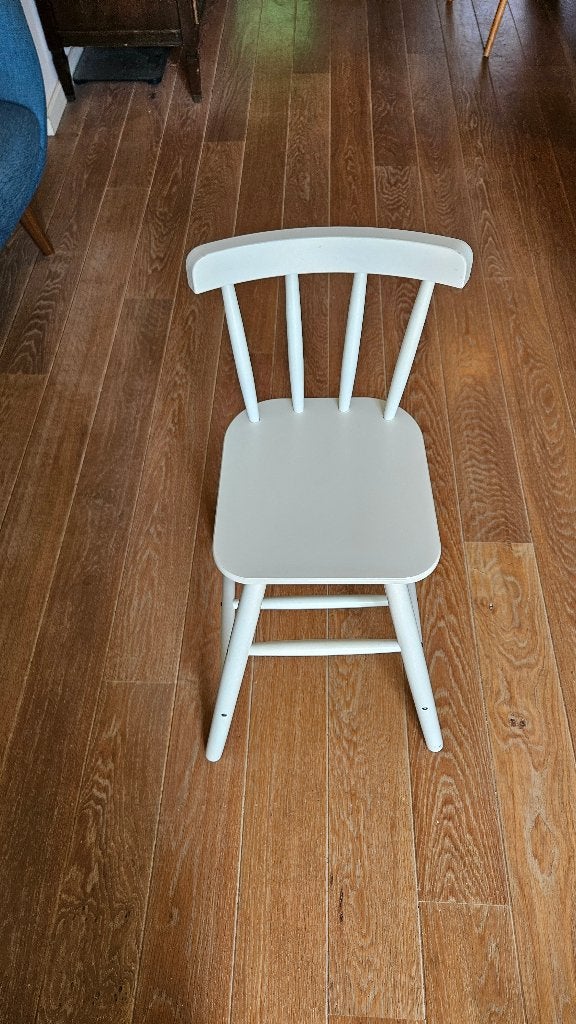 Ikea Agam kinderstoel - wit, Ophalen, Gebruikt, Meegroeistoel