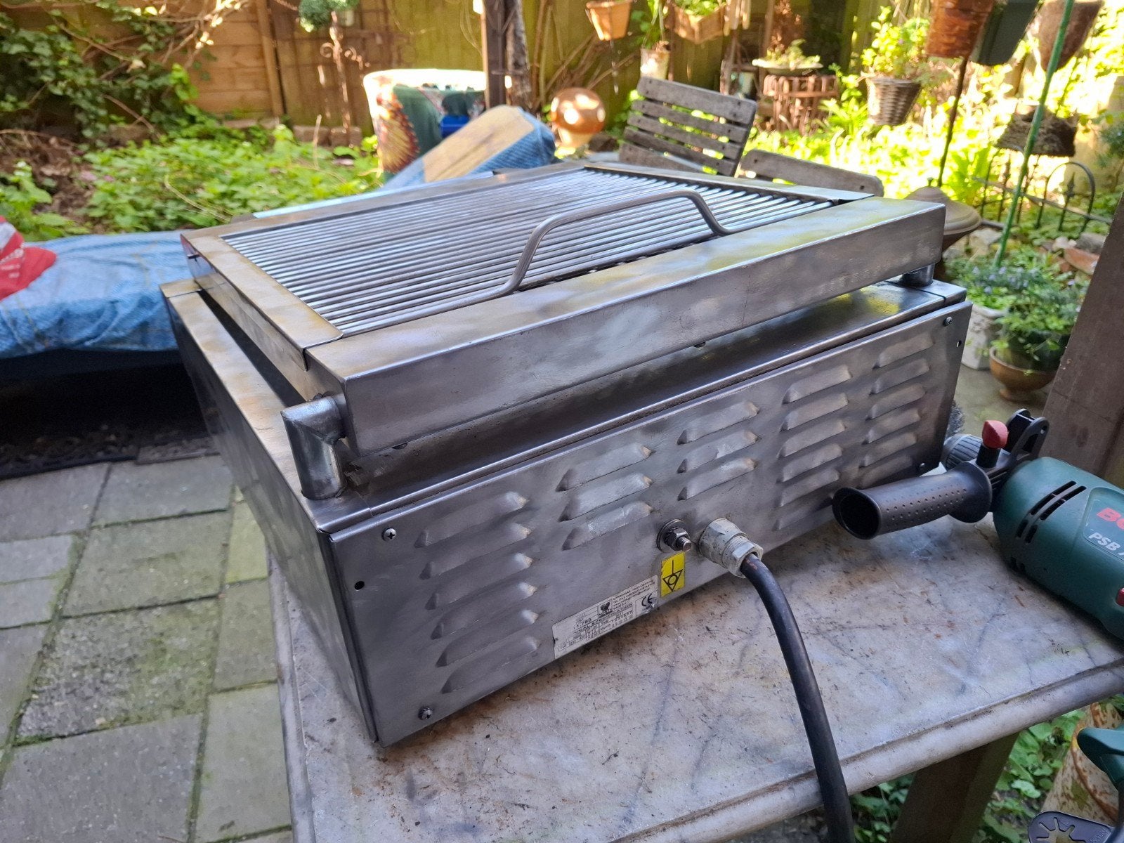 Professionele Watergrill - Ideaal voor Horeca of Thuis, Ophalen of Verzenden, Gebruikt