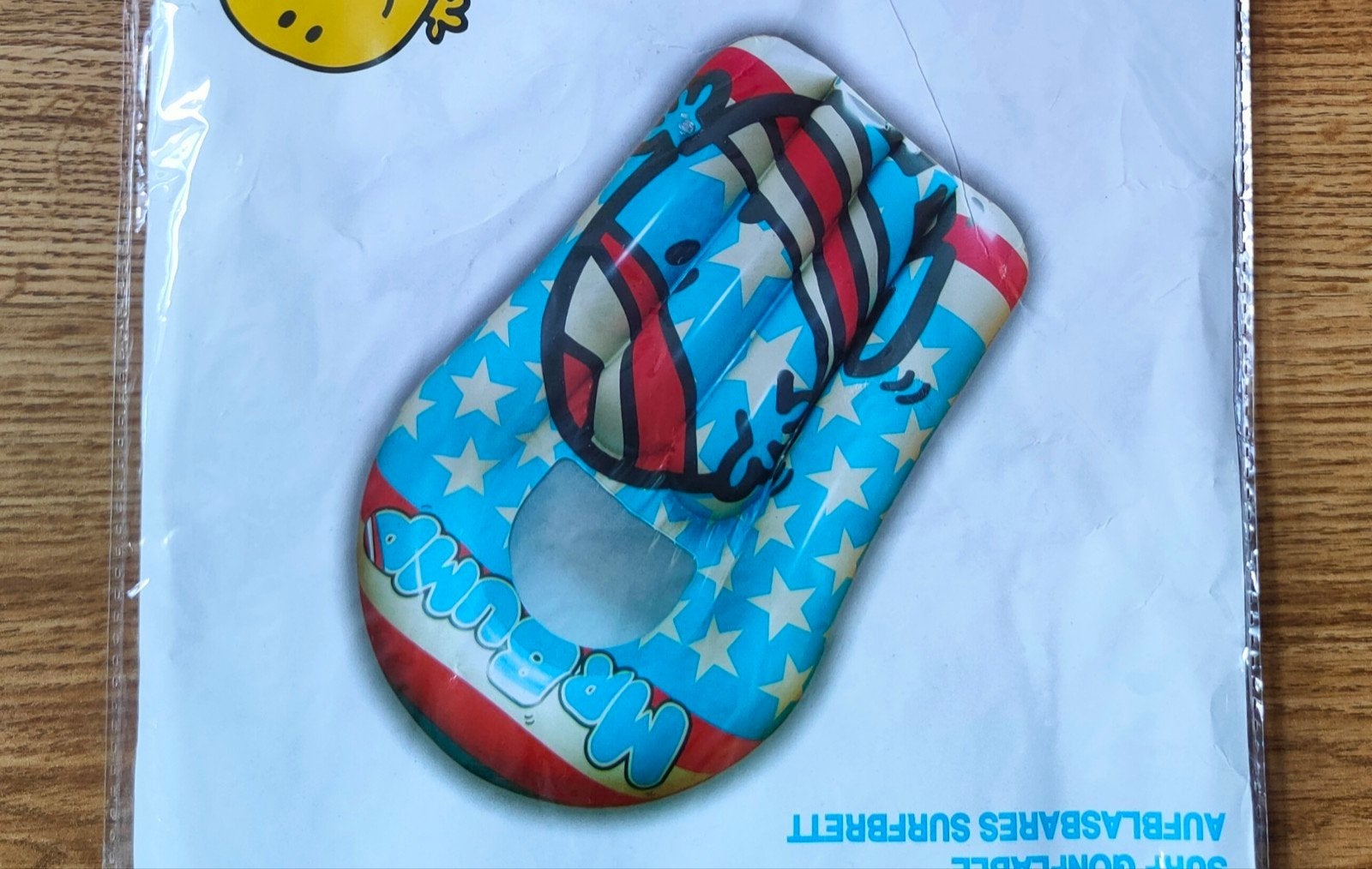 Nieuw opblaasbaar body-/surfboard, 53 x 76 cm van Mr Men, Ophalen of Verzenden, Nieuw