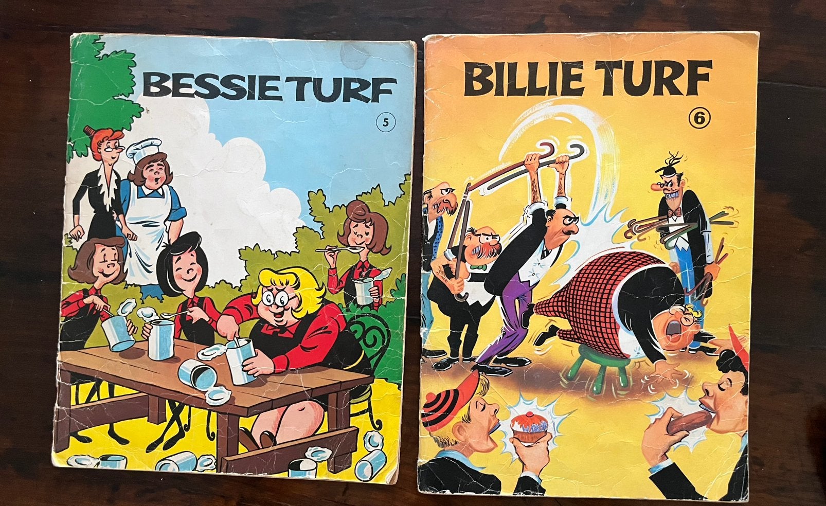 Billie en Bessie Turf, Boeken, Meerdere stripboeken, Ophalen, Gelezen