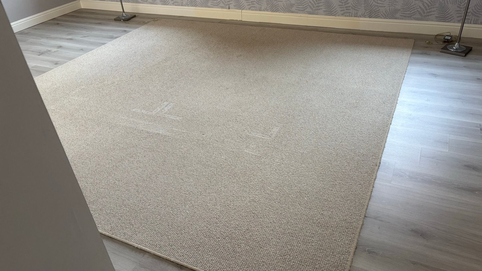 Mooi beige vloerkleed 3x3m in goede staat, Huis en Inrichting, Stoffering | Tapijten en Kleden, Ophalen, Gebruikt, Landelijk modern