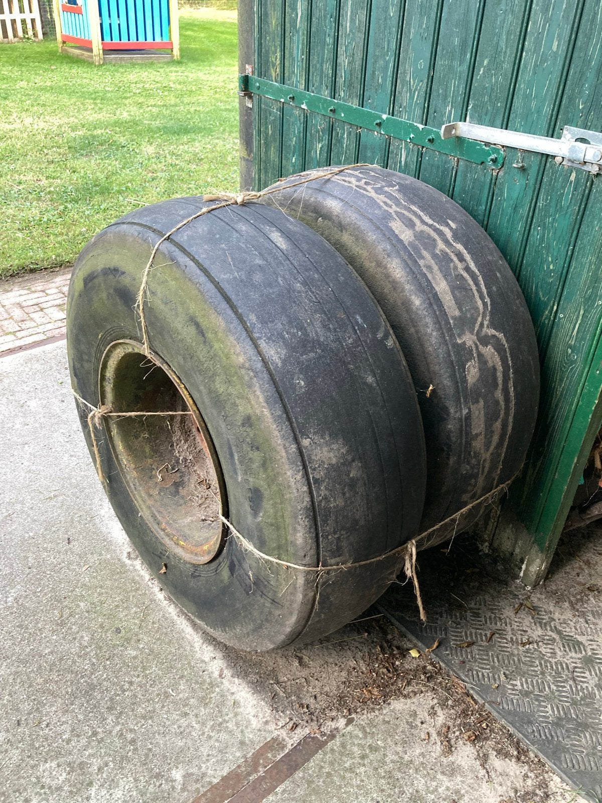 Grote banden met 8 gaats velg landbouwsteek, Ophalen of Verzenden