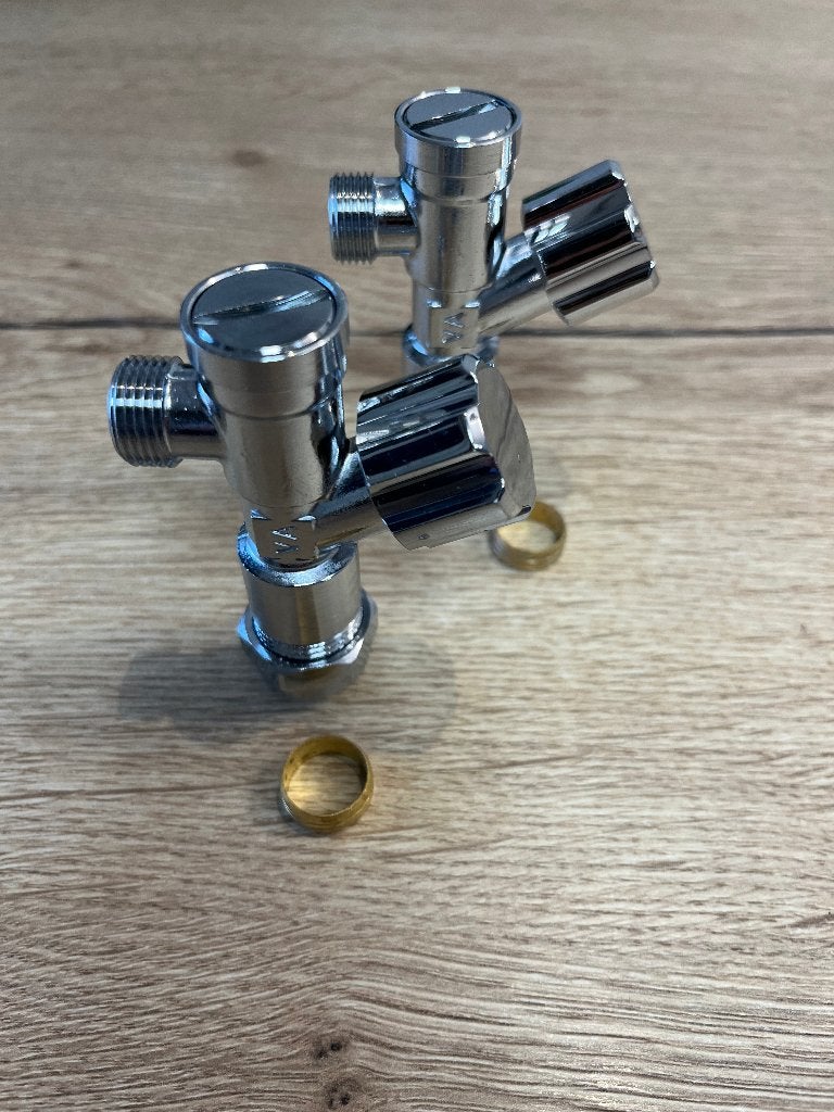 Hoekstopkranen met filter nieuw !!!, Ophalen, Nieuw, Chroom, Kraan