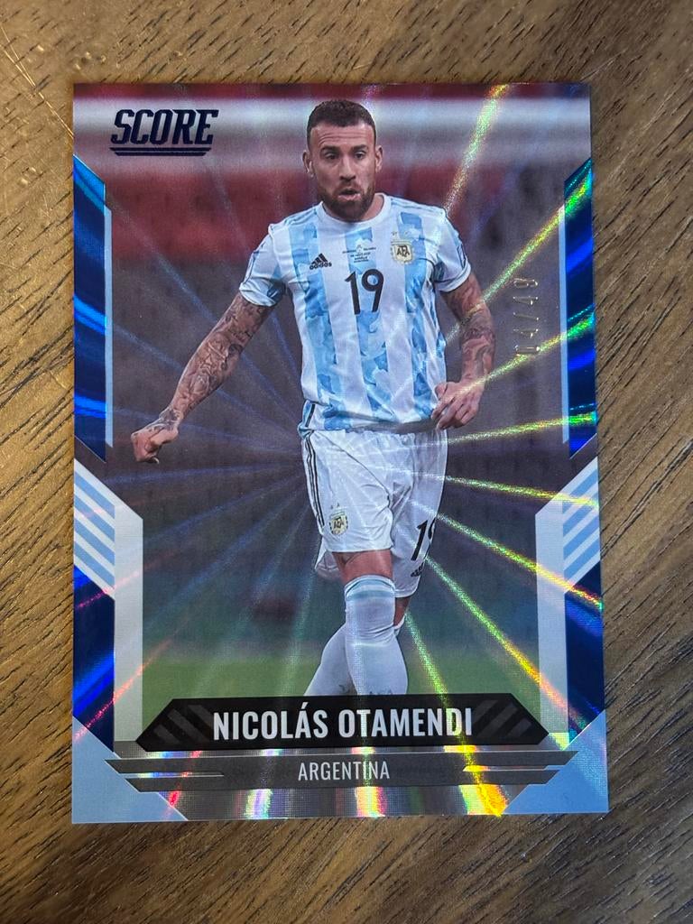 Nicolás Otamendi Score Soccer Kaart Argentinië /49, Ophalen of Verzenden, Zo goed als nieuw, Buitenlandse clubs, Spelerskaart