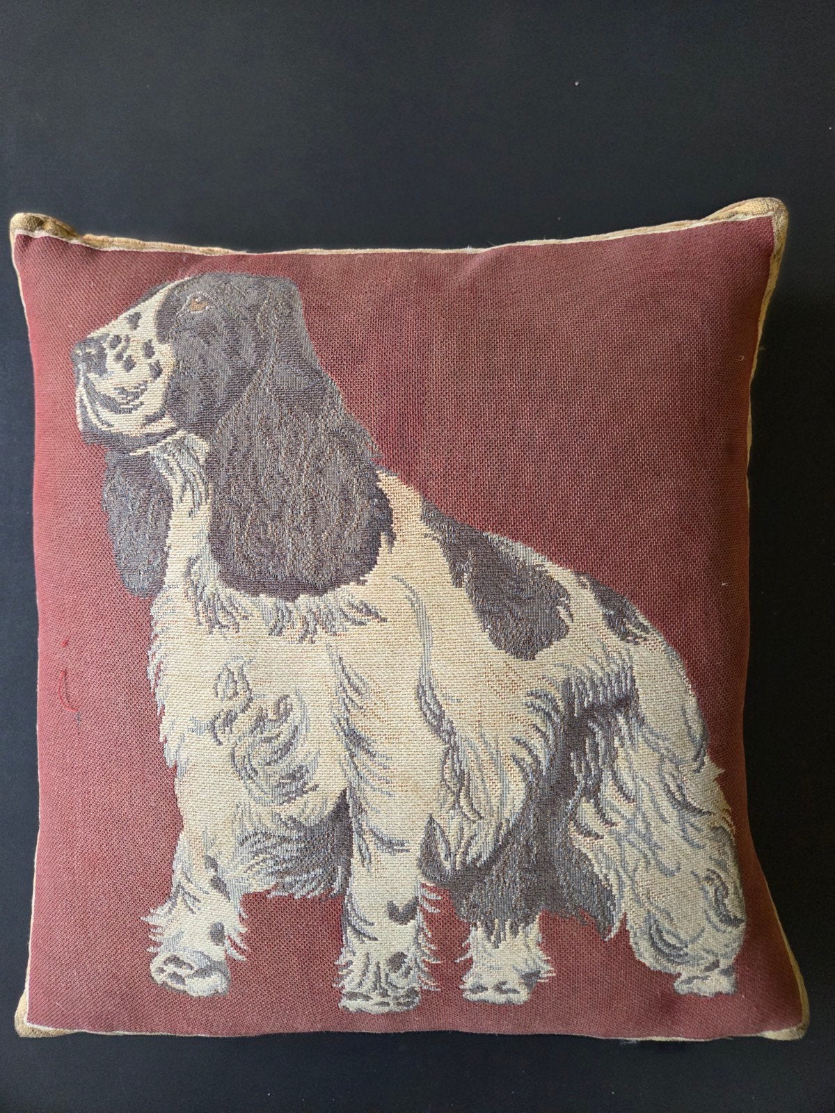 Decoratief kussen met hond (Cocker Spaniël), Ophalen of Verzenden, Vierkant