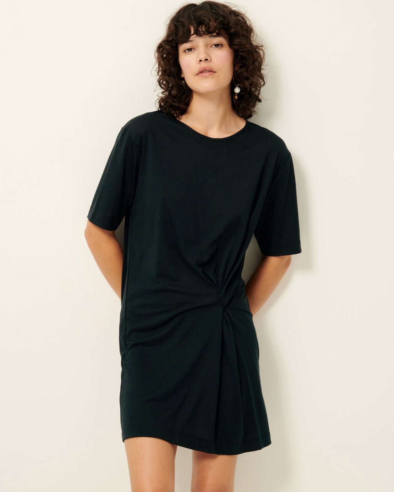 Sessùn heerlijk tricot vakantie- of festival jurkje 36/S, Zwart, Ophalen of Verzenden, Zo goed als nieuw, Maat 36 (S)