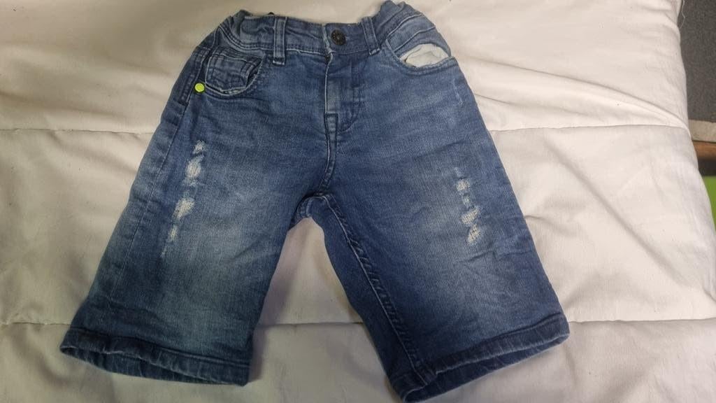 Korte spijkerbroek skinny maat 116, Ophalen of Verzenden, Gebruikt, Jongen, Broek