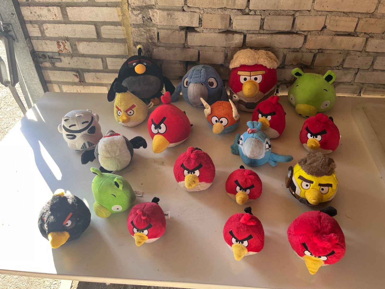 19 Angry birds knuffels, Kinderen en Baby's, Ophalen of Verzenden, Zo goed als nieuw, Overige typen
