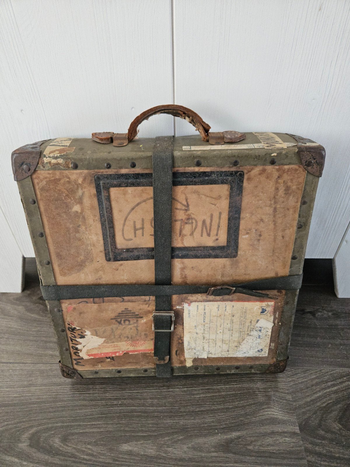 Oude koffer, filmkoffer, vintage., Ophalen of Verzenden, Gebruikt, Film