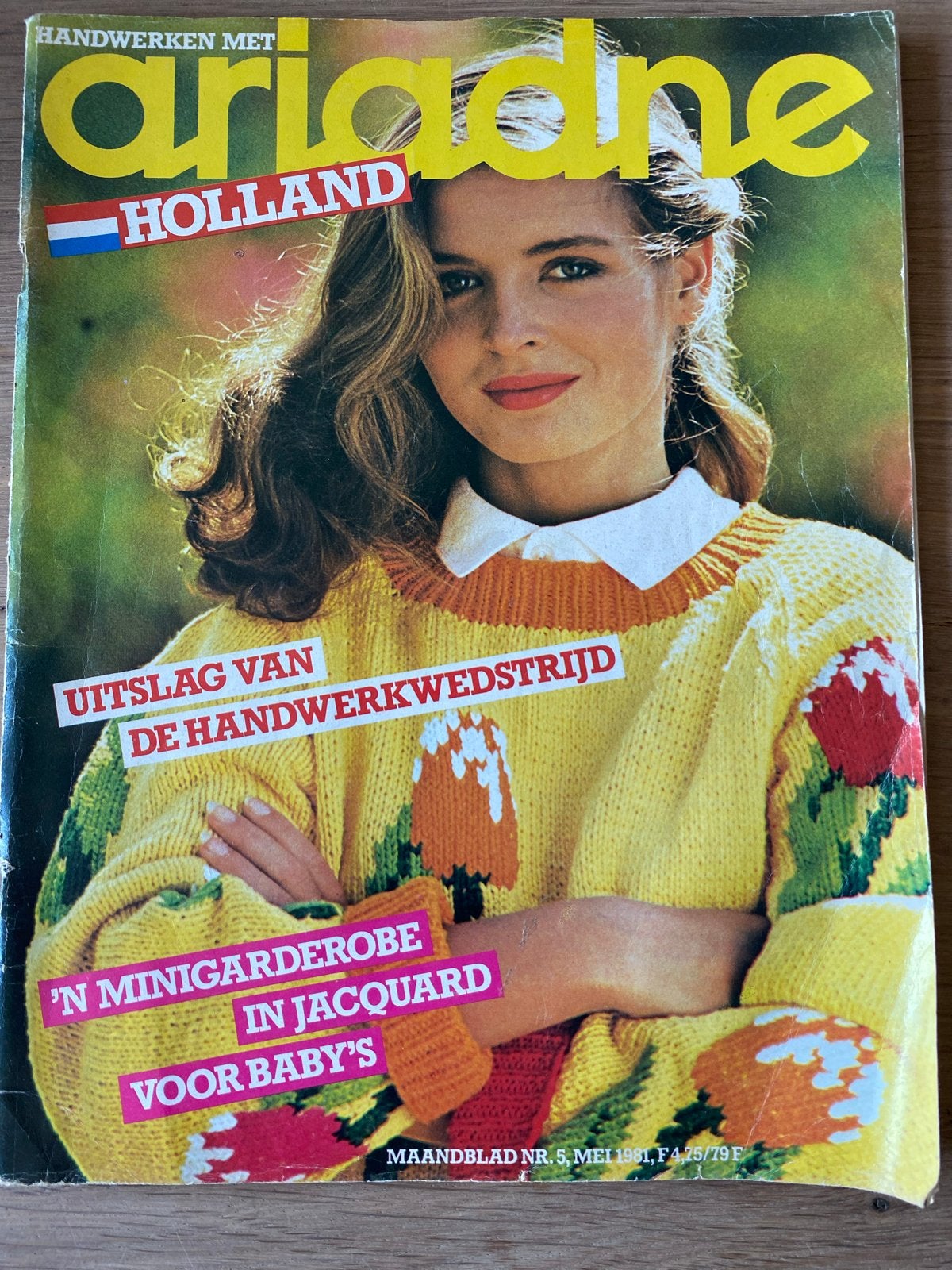 Ariadne Handwerken Mei 1981 - Holland editie, Hobby en Vrije tijd, Ophalen of Verzenden, Gebruikt, Breien of Haken, Patroon of Boek