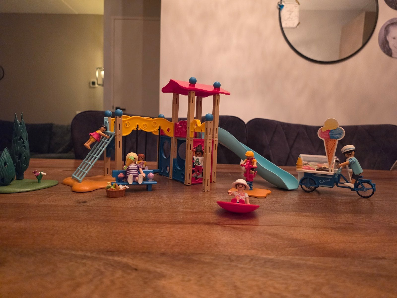 Playmobil Speeltuin met IJscowagen en Figuren, Ophalen of Verzenden, Gebruikt, Jongen of Meisje
