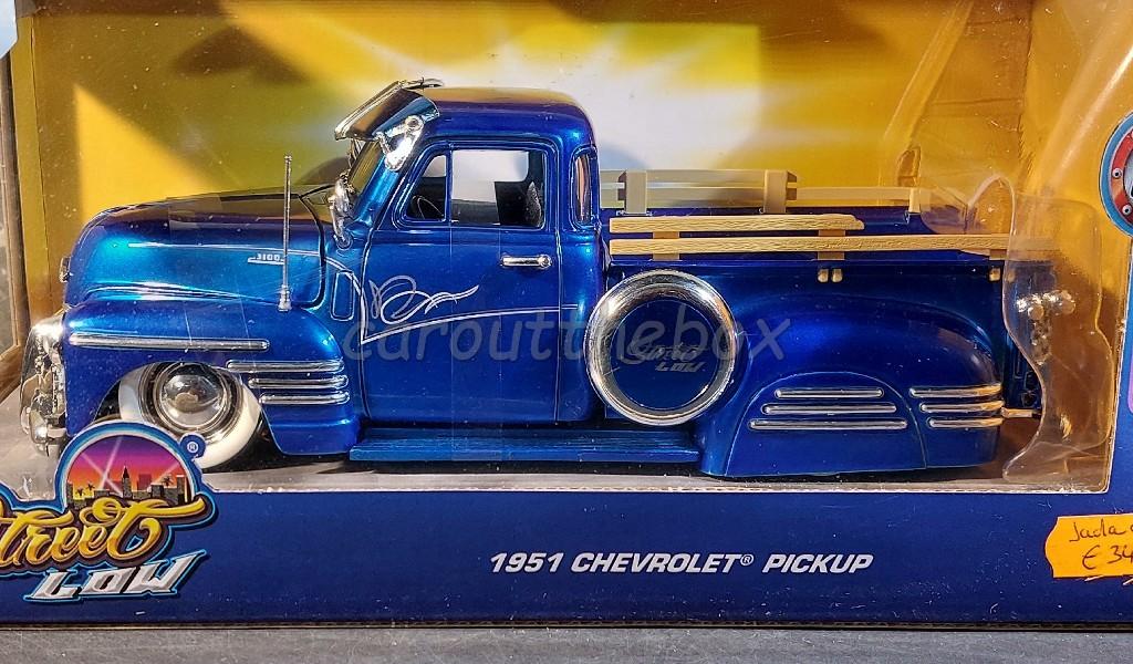 1951 Chevrolet Pick-up blauw 1/24 Jada 071, Verzenden, Nieuw, Auto, Jada