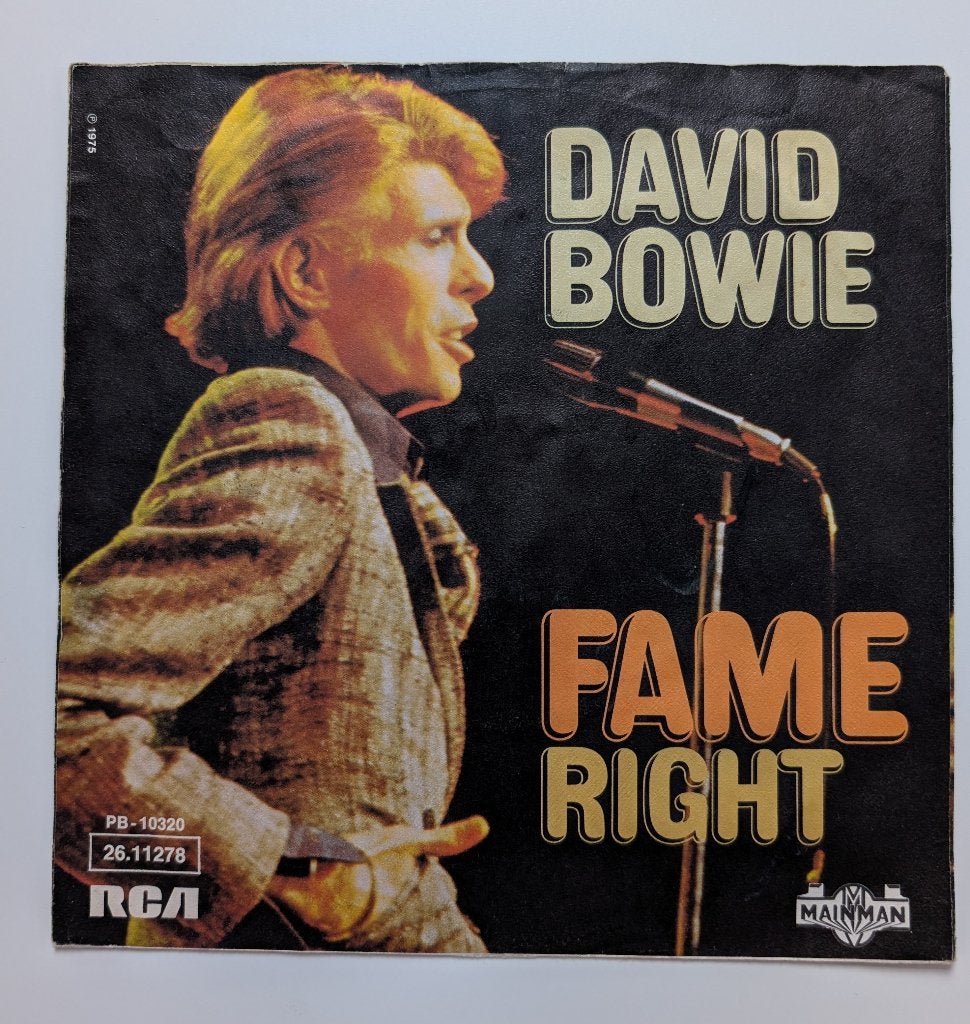 DAVID BOWIE - Fame 7" single - Duits, Beschermende buitenhoes, Verzenden, Gebruikt, Pop