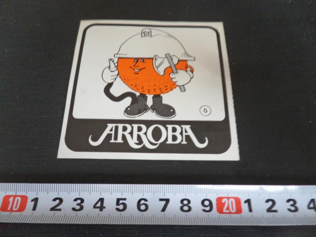 sticker arroba #5 strip sinaasappel brandweer, Ophalen, Zo goed als nieuw