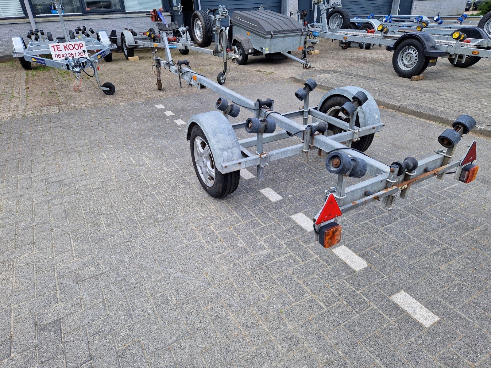 Pega SH 600 kanteltrailer met een 750KG as  !!!, Watersport en Boten, Boottrailers, Minder dan 1500 kg, Gebruikt, Overige typen