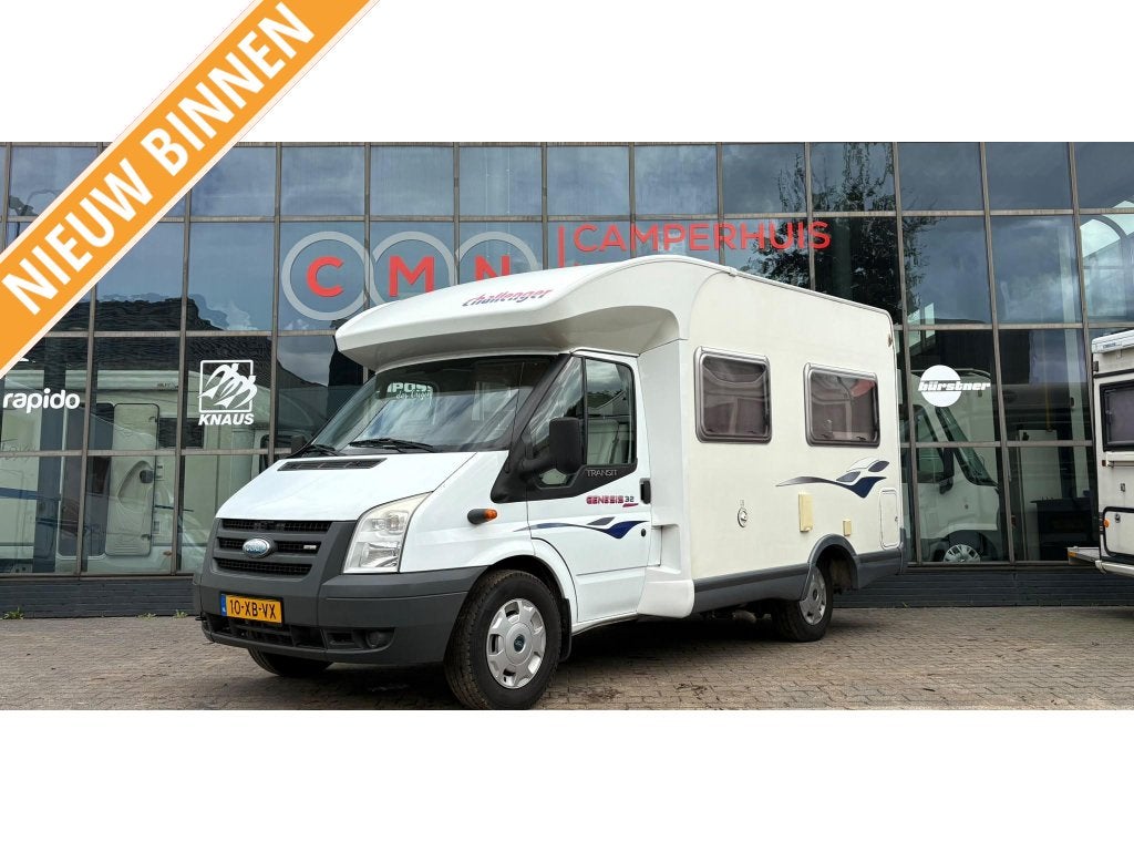 Challenger Genesis 32 Elektr Hefbed,Airco,Leder, Caravans en Kamperen, Campers, Ringverwarming, Ford, Bedrijf, Challenger